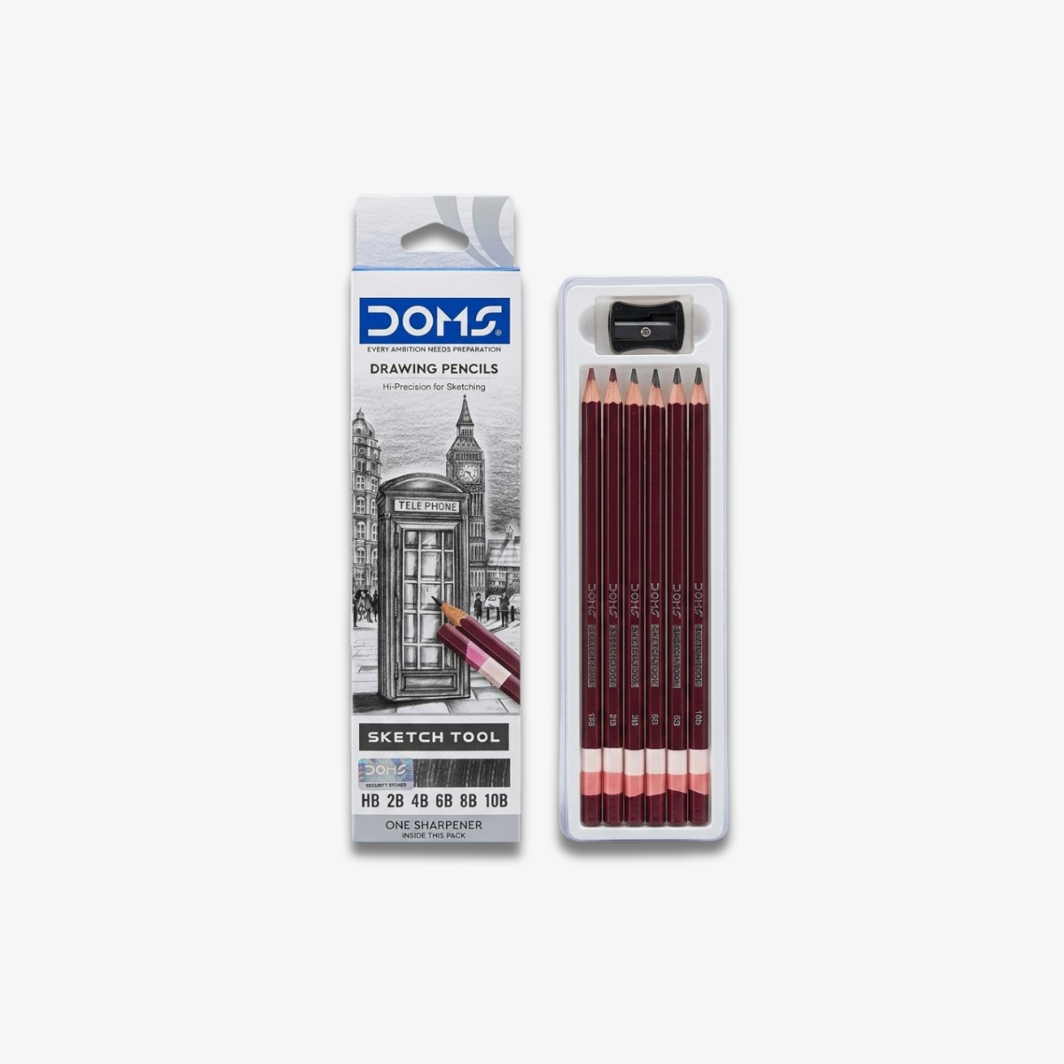 DOMS Drawing Pencils 6 Pcs