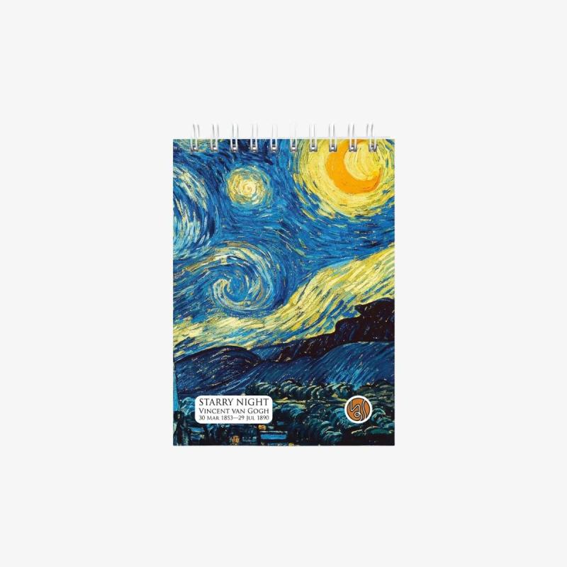 Starry Night Spiral Pocket Notebook