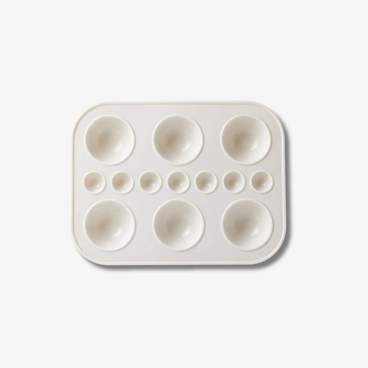 Rectangular Color Mixing Palette White 1 Pc