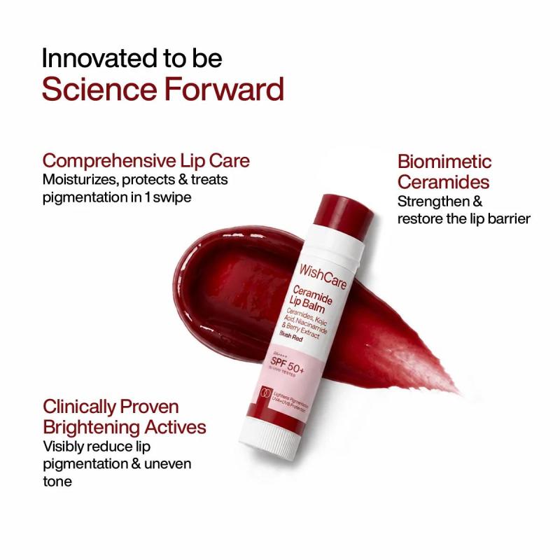 WishCare Ceramide Lip Balm Tinted Protection with SPF 50 PA++++