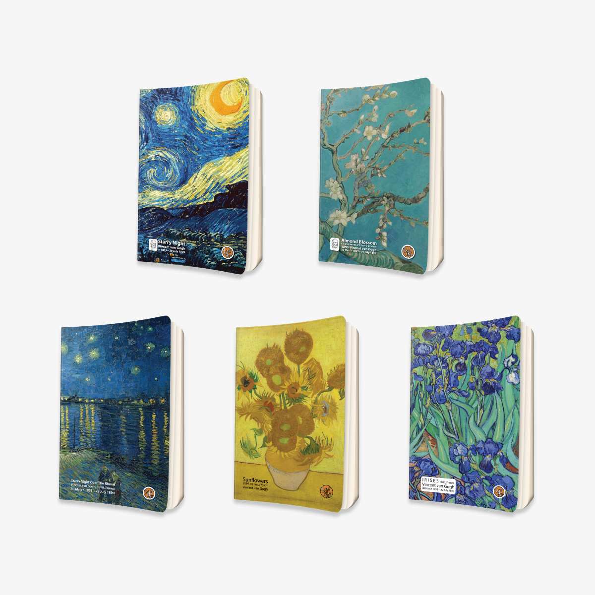 BOOKISH Van Gogh's Art Notebook ‍Set 5 Pcs