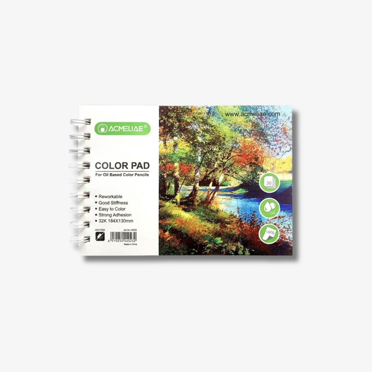Acmeliae Color Pad 32K for Oil Based Color Pencil